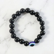 Elegant Dual - Tone Crystal Beaded Stretch Bracelet (1 Pc) - justgrabit.in | Just Grab It