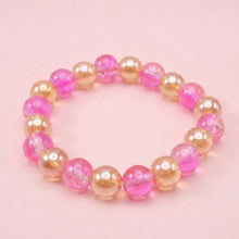 Elegant Dual - Tone Crystal Beaded Stretch Bracelet (1 Pc) - justgrabit.in | Just Grab It
