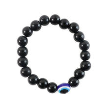 Elegant Dual - Tone Crystal Beaded Stretch Bracelet (1 Pc) - justgrabit.in | Just Grab It