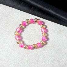 Elegant Dual - Tone Crystal Beaded Stretch Bracelet (1 Pc) - justgrabit.in | Just Grab It