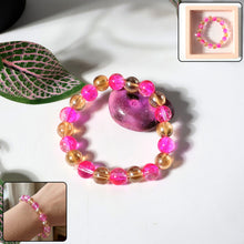 Elegant Dual - Tone Crystal Beaded Stretch Bracelet (1 Pc) - justgrabit.in | Just Grab It