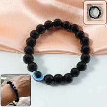 Elegant Dual - Tone Crystal Beaded Stretch Bracelet (1 Pc) - justgrabit.in | Just Grab It