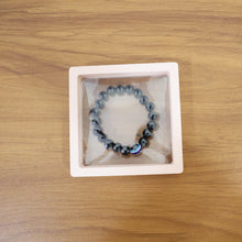 Elegant Dual - Tone Crystal Beaded Stretch Bracelet (1 Pc) - justgrabit.in | Just Grab It
