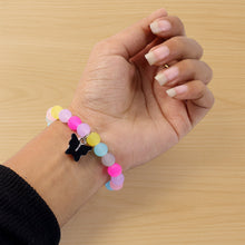 Premium Multicolor Pastel Bead Stretch Bracelet (1 Pc) - justgrabit.in | Just Grab It