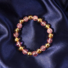 Elegant Pink Crystal Beaded Stretch Bracelet (1 Pc) - justgrabit.in | Just Grab It