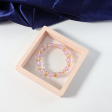 Elegant Pink Crystal Beaded Stretch Bracelet (1 Pc) - justgrabit.in | Just Grab It