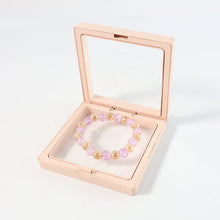 Elegant Pink Crystal Beaded Stretch Bracelet (1 Pc) - justgrabit.in | Just Grab It