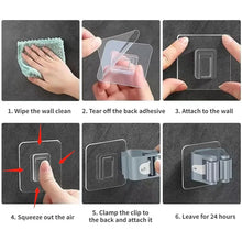 Self - Adhesive Mop and Broom Holder Clips (6 Pc Set) - Justgrabit Inc.