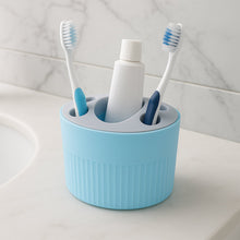 Multipurpose Bathroom Toothbrush and Utility Holder Stand with Multiple Slots (1 Pc) - justgrabit.in | Just Grab It