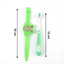 Kids Toothbrush and Cartoon Watch Toy Set - justgrabit.in | Just Grab It