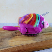Kids Unicorn Plush Hair Brush - (1 Pc) - justgrabit.in | Just Grab It