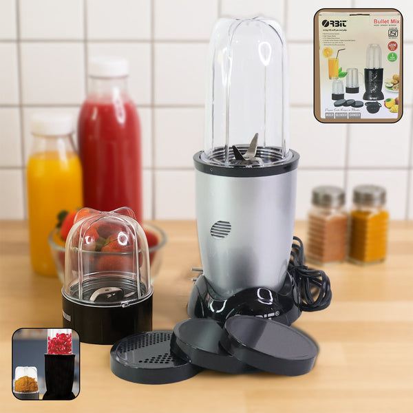 Orbit Multi - Purpose Bullet Mixer - 400W With 2 Jar - justgrabit.in | Just Grab It