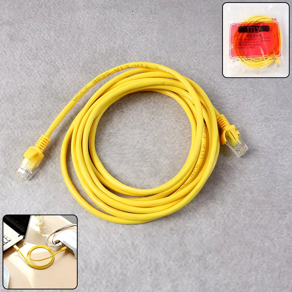 High - Speed CAT 5E Ethernet LAN Network Cable (3 Meter) - justgrabit.in | Just Grab It