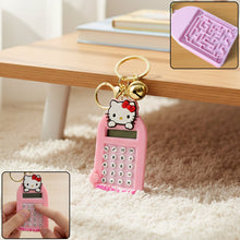 Cute Cartoon Cat Calculator Keychain with Mini Digital Display (1 Pc) - justgrabit.in | Just Grab It