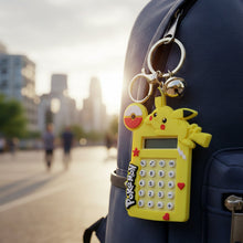 Cute Yellow Cartoon Character Calculator Keychain with Mini Digital Display (1 Pc) - justgrabit.in | Just Grab It