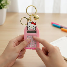 Cute Cartoon Cat Calculator Keychain with Mini Digital Display (1 Pc) - justgrabit.in | Just Grab It