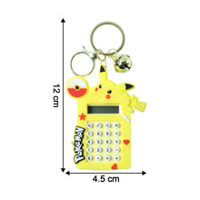 Cute Yellow Cartoon Character Calculator Keychain with Mini Digital Display (1 Pc) - justgrabit.in | Just Grab It