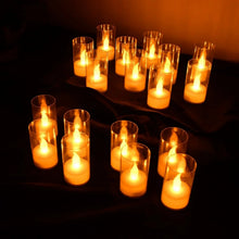 Flameless Candles with Transparent plastic Covers Set of 24 Pcs LED - Justgrabit Inc.