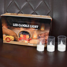 Flameless Candles with Transparent plastic Covers Set of 24 Pcs LED - Justgrabit Inc.
