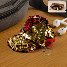 Stylish Sequin Mini Cap - Shaped Coin Purse (1 Pc) - justgrabit.in | Just Grab It