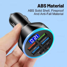 Multi - Port Fast Car Charger for 12V/24V Vehicles – 4 - USB Smart Adapter - justgrabit.in | Just Grab It