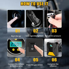 Mini Digital Portable Car Tyre Air Compressor - (1 Pc) - justgrabit.in | Just Grab It