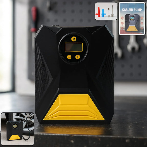 Mini Digital Portable Car Tyre Air Compressor - (1 Pc) - justgrabit.in | Just Grab It