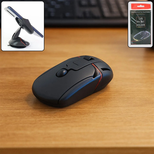 Multifunctional Mouse - Shaped Car Mobile Phone Holder (1 Pc) - justgrabit.in | Just Grab It