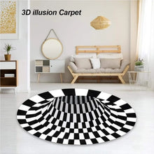 3D Space Round Carpet, Floor Mat Non - Woven Doormat (60 Cm) - justgrabit.in | Just Grab It