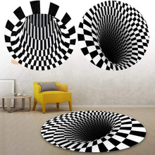 3D Space Round Carpet, Floor Mat Non - Woven Doormat (60 Cm) - justgrabit.in | Just Grab It