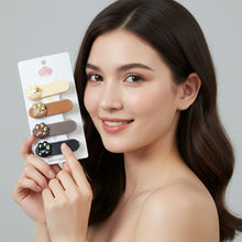 Cute Bunny Face Decorative Hair Clips Set (4 Pc) - justgrabit.in | Just Grab It