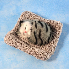 Soft Plush Cute Closed - Eye Cat Car Dashboard Showpiece Toy (1 Pc) - justgrabit.in | Just Grab It