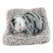 Soft Plush Cute Closed - Eye Cat Car Dashboard Showpiece Toy (1 Pc) - justgrabit.in | Just Grab It