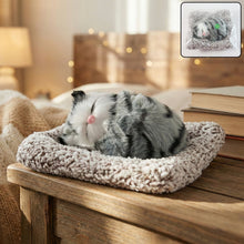 Soft Plush Cute Closed - Eye Cat Car Dashboard Showpiece Toy (1 Pc) - justgrabit.in | Just Grab It