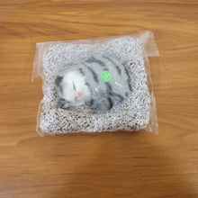 Soft Plush Cute Closed - Eye Cat Car Dashboard Showpiece Toy (1 Pc) - justgrabit.in | Just Grab It