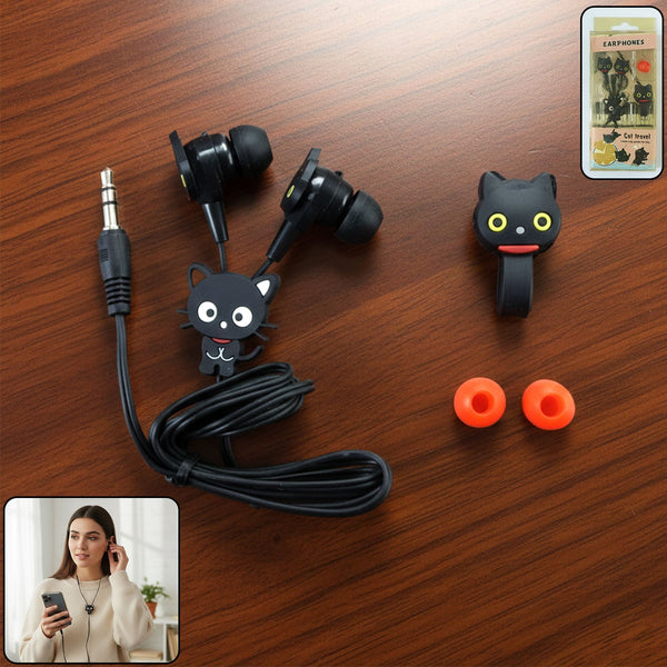 Cute Cartoon Style Wired In - Ear Earphones (1 Set) - justgrabit.in | Just Grab It