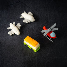 Vehicle Pattern Eraser School Stationery Use Eraser (4 Pc Set) - justgrabit.in | Just Grab It