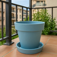 Heavy Plastic Flower pots With Tray (1 Pc) - Justgrabit Inc.