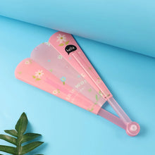 Foldable Hand Fan with Floral Print - (1 Pc) - justgrabit.in | Just Grab It