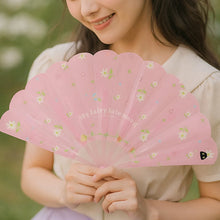 Foldable Hand Fan with Floral Print - (1 Pc) - justgrabit.in | Just Grab It