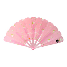Foldable Hand Fan with Floral Print - (1 Pc) - justgrabit.in | Just Grab It