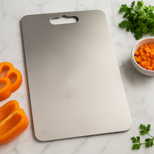 Stainless Steel Vegetable & Fruit Cutting Chopping Board (31×20 Cm / 1 Pc) - justgrabit.in | Just Grab It