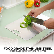 Stainless Steel Vegetable & Fruit Cutting Chopping Board (31×20 Cm / 1 Pc) - justgrabit.in | Just Grab It