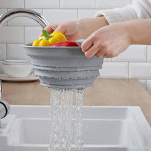 2 in 1 Over - Sink Cutting Board with Built - In Collapsible Strainer (50 x 28 Cm) - justgrabit.in | Just Grab It