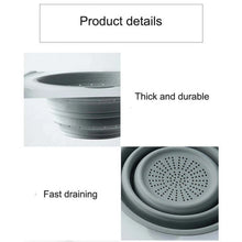 2 in 1 Over - Sink Cutting Board with Built - In Collapsible Strainer (50 x 28 Cm) - justgrabit.in | Just Grab It