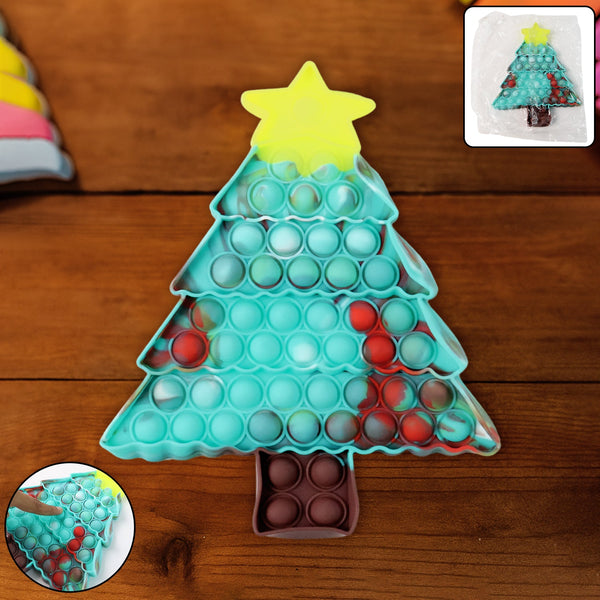 Premium Tree Shape Silicone Pop It Fidget Toy (1 Pc) - justgrabit.in | Just Grab It