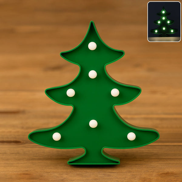 Christmas Tree Shape LED Decorative Night Light (1 Pc) - justgrabit.in | Just Grab It