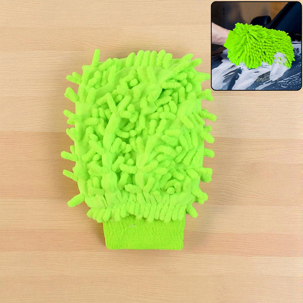 Microfiber Car Wash Glove Mitt For Car,Bike,Home & Surface - justgrabit.in | Just Grab It