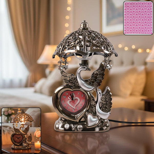 Decorative Swan Couple Table Lamp (1 Pc) - justgrabit.in | Just Grab It