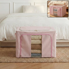 Foldable Fabric Clothes Storage Organizer Box (33 × 49 CM, 1 Pc) - justgrabit.in | Just Grab It